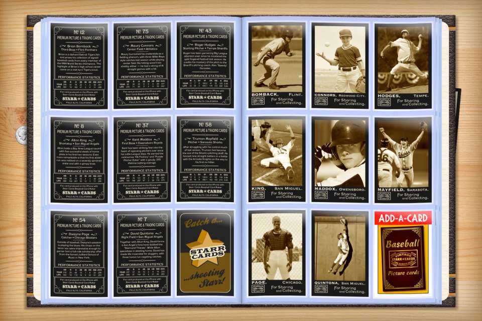 Make your own custom baseball cards with Starr Cards.