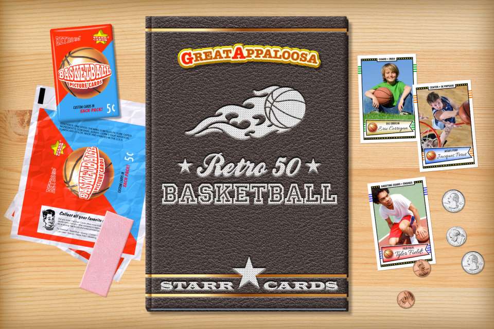 Make your own retro basketball card with Starr Cards.