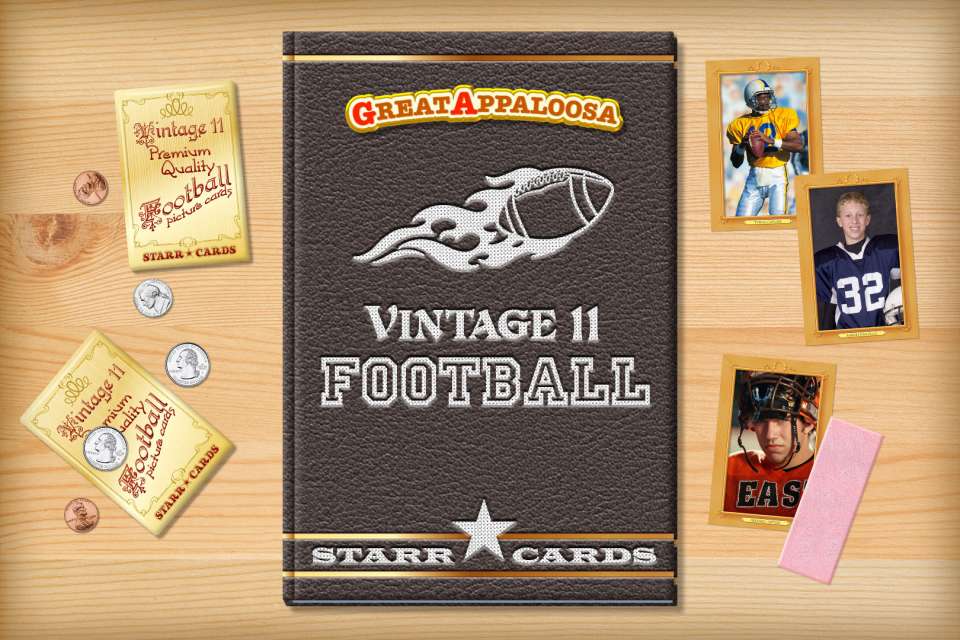 Make your own vintage football card with Starr Cards.